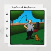 バーベキューおもしろい招待状眼鏡 招待状 (正面/裏面)