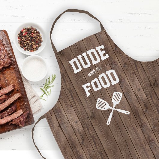 バーベキューが大好きな男のためのエプロン Funny Barn Wood Grilling エプロン