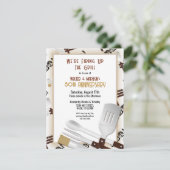 バーベキューでの結婚記念日 招待状 (スタンド正面)