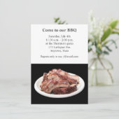 バーベキューで料理されたベビーの背部肋骨 招待状 (スタンド正面)