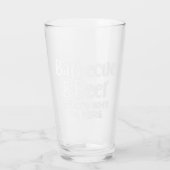 バーベキューとビールだから来たんだ タンブラーグラス (裏面)