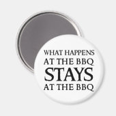 バーベキューにとどまる マグネット (正面/裏面)