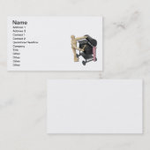 バーベキューのグリルの準備 名刺 (正面/裏面)