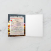 バーベキューのハンバーガー カード (内部)