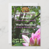 バーベキューの夏の屋外のパーティーはカスタマイズ 招待状 (裏面)