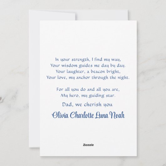 バーベキューの水彩画を描くかわいい父と息子 シーズンカード (裏面)