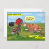 バーベキューの裏切り！- ポストカード (正面/裏面)