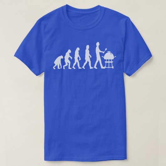 バーベキューの進化1 Tシャツ (デザイン正面)