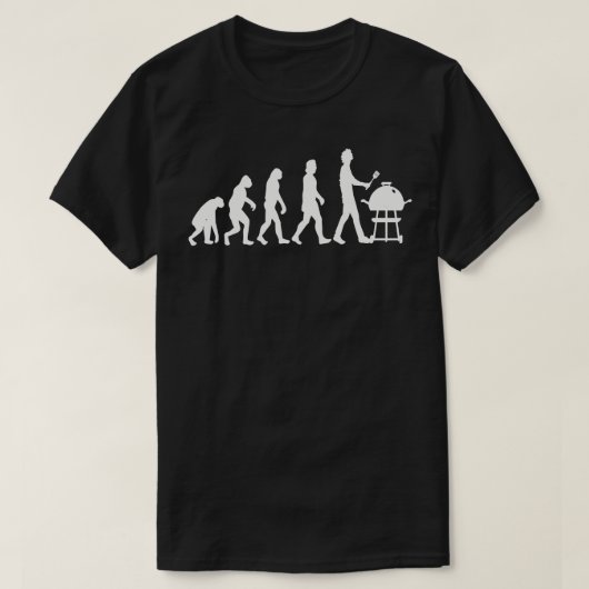 バーベキューの進化1 Tシャツ (デザイン正面)