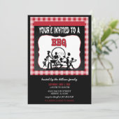 バーベキューへの招待されました |バーベキュー招待状 招待状 (スタンド正面)