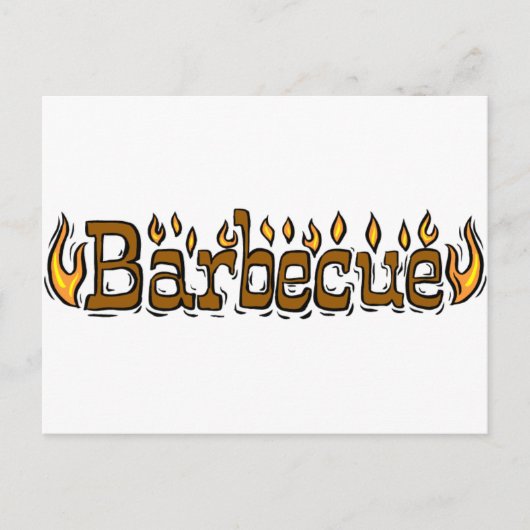 バーベキューへようこそ ポストカード (正面)