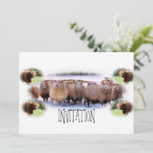 バーベキューやディナーパーティーの招待状 招待状 (スタンド正面)