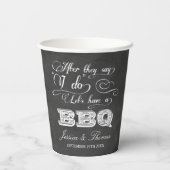 バーベキューをしようって言われたら!ポスト結婚の 紙コップ (裏面)