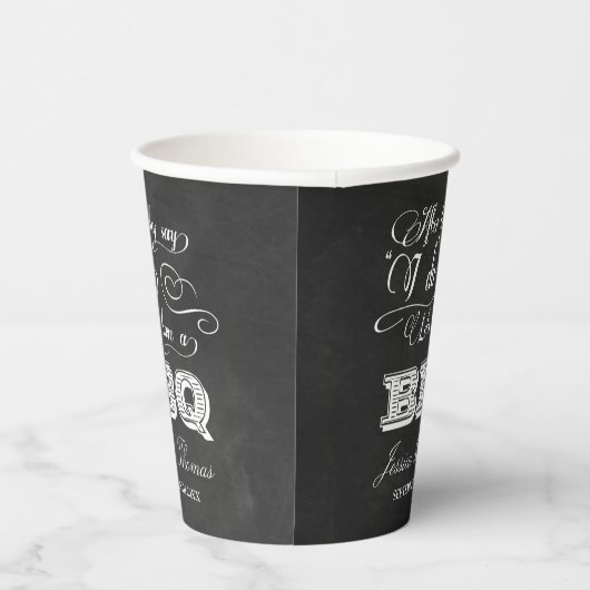 バーベキューをしようって言われたら！ポスト結婚の 紙コップ (右)