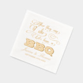 バーベキューをしようって言われたら! 箔ナプキン (左)