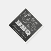 バーベキューをしようって言われたら！ – 黒板 スタンダードカクテルナプキン (角)