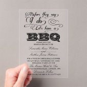 バーベキューをしようって言われる前に! アクリル招待状 (インサイチュ (ポータブル))