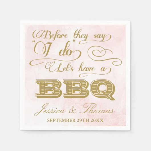 バーベキューをしようって言われる前に! スタンダードカクテルナプキン (正面)