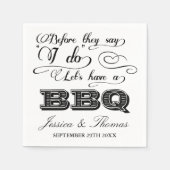 バーベキューをしようって言われる前に！ スタンダードカクテルナプキン (正面)