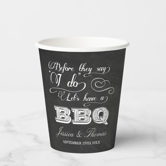 バーベキューをしようって言われる前に！プレ結婚ス 紙コップ (正面)