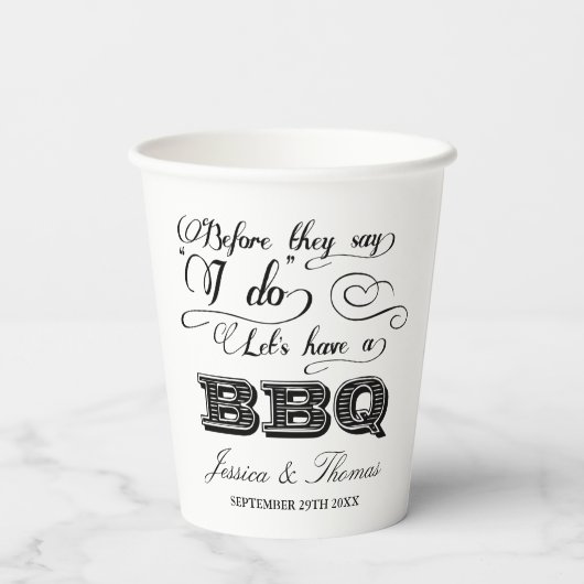 バーベキューをしようって言われる前に！プレ結婚ス 紙コップ (裏面)