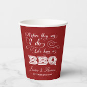 バーベキューをしようって言われる前に!プレ結婚ス 紙コップ (正面)