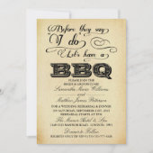 バーベキューをしようって言われる前に！-ヴィンテージ 招待状 (正面)