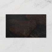 バーベキューを焼くステーキは肉を焼きます 名刺 (裏面)