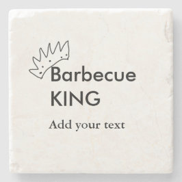 バーベキューキング追加ネーム文字メンズキッチンベーカリー ストーンコースター