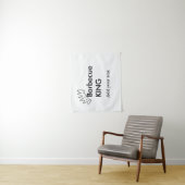 バーベキューキング追加ネーム文字メンズキッチンベーカリー タペストリー (インサイチュ)