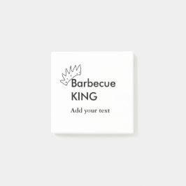 バーベキューキング追加ネーム文字メンズキッチンベーカリー ポストイット