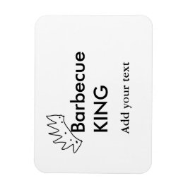 バーベキューキング追加ネーム文字メンズキッチンベーカリー マグネット