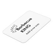 バーベキューキング追加ネーム文字メンズキッチンベーカリー マグネット (左側)