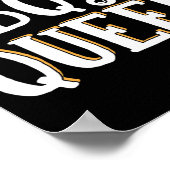 バーベキュークイーンスモーカーグリルバーベキューミートグリル ポスター (角)