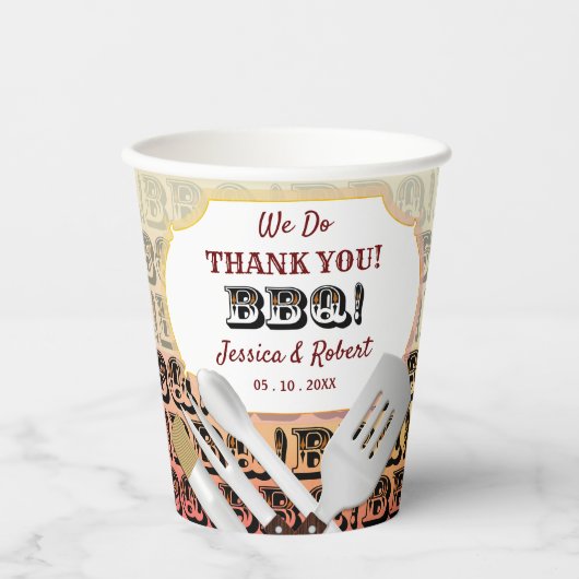 バーベキューグリリングのパーティーの好意 紙コップ (正面)