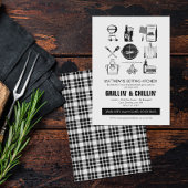 バーベキューグリリン&チリンバチュラーパーティ 招待状