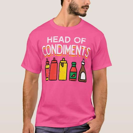 バーベキューグリルおもしろいのBbqヘッド Tシャツ (正面)
