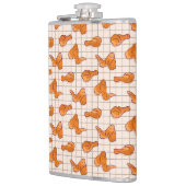 バーベキューグリルにフライドチキンの翼 フラスク (左)