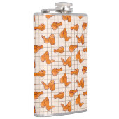 バーベキューグリルにフライドチキンの翼 フラスク (右)