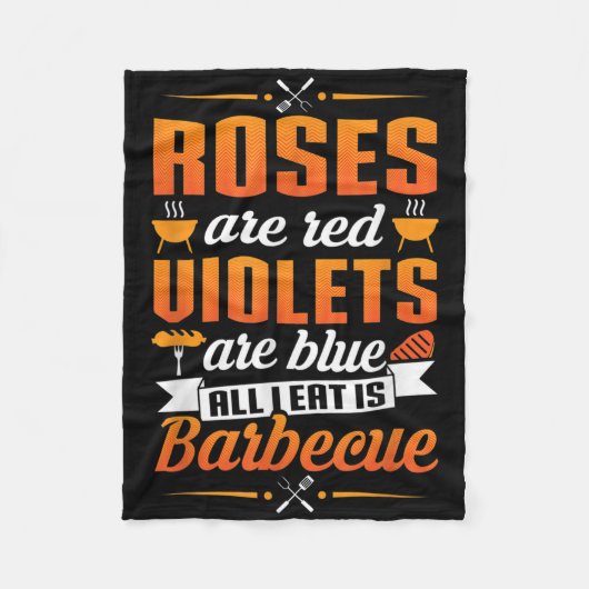 バーベキューグリルマスターパンシャツおもしろい- Barbecue Chef Q フリースブランケット (正面)