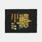 バーベキューグリルマスター飲ビールグリラー肉ステーキ フリースブランケット (正面(横))