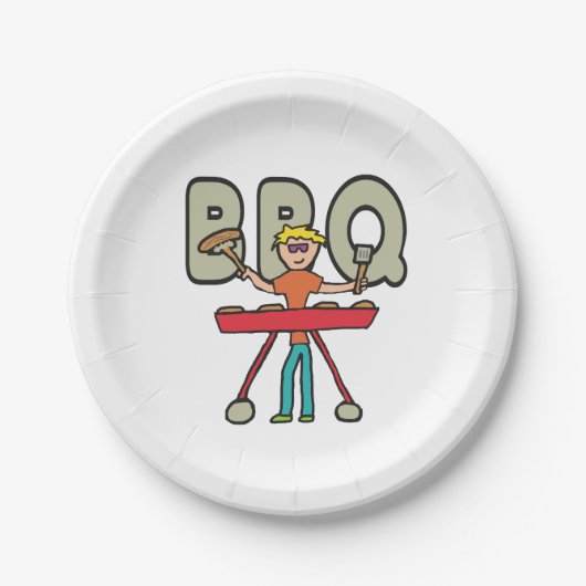 バーベキューグリルマスターBBQ ペーパープレート (正面)