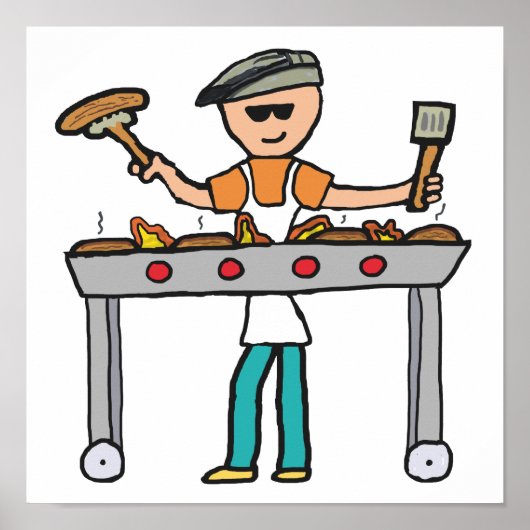 バーベキューグリルマスターBBQ ポスター (正面)