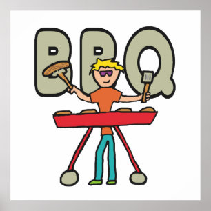 バーベキューグリルマスターBBQ ポスター