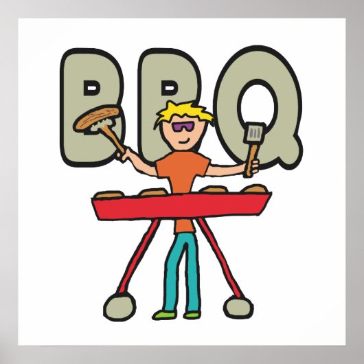 バーベキューグリルマスターBBQ ポスター (正面)