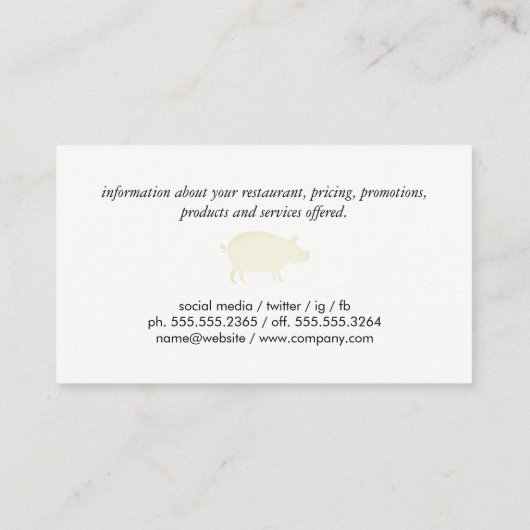 バーベキューグリル 名刺 (裏面)