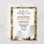 バーベキューグリル 招待状 (正面)