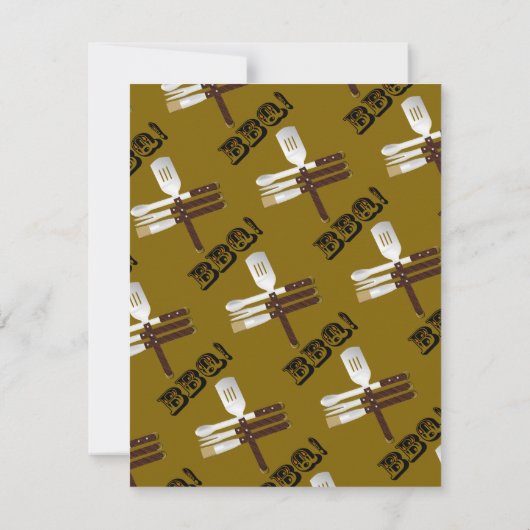 バーベキューグリル 招待状 (裏面)