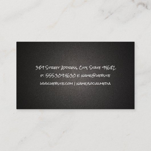 バーベキューグリル | 料理 名刺 (裏面)