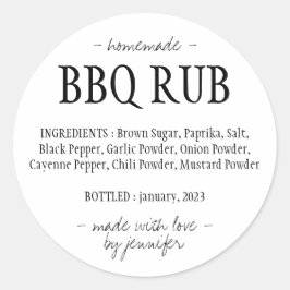 バーベキューシーズニング BBQラブ ラウンドシール